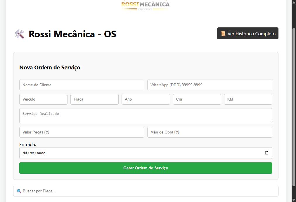 Sistema de Ordens de Serviço